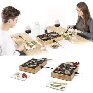 Teppanyaki Grill für 6 Personen, erweiterbar Japanischer Elektrogrill Tischgrill