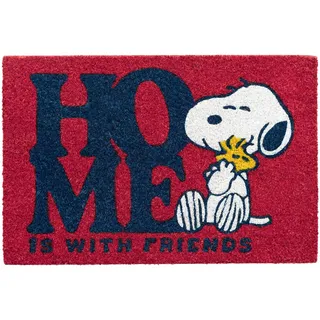 Grupo Erik Peanuts Snoopy Fußmatte Schmutzfangmatte 40x60 Geschenke Merch | Kokosmatte 40x60 cm - Fussmatte außen und innen Lustig - Fußabtreter Rutschfest Türmatte Fanartikel