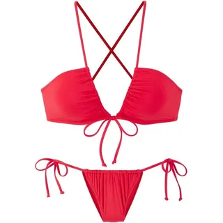BUFFALO Triangel-Bikini Damen neon rot Gr.38