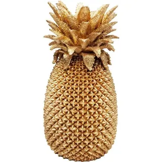 Famanu Vase Ananas 50cm - Goldene Dekovase für Tisch oder Sideboard