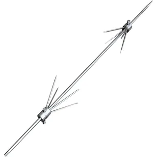 Grillpeter Drehspieß 94 cm Edelstahl silber