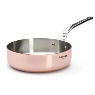 de Buyer Sauteuse De Buyer GERADE SAUTEUSE/SCHMORPFANNE, INOCUIVRE, Ø24CM