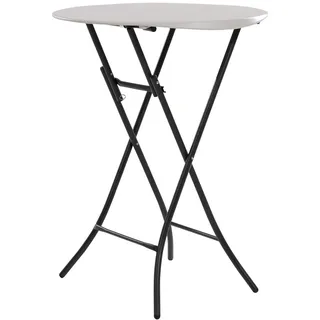 Lifetime Klapptisch Ø84 x 110 cm Weiß