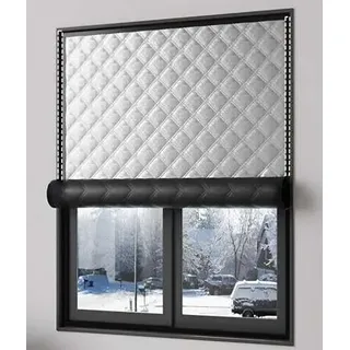 XFQZJG Thermo-Fensterabdeckung, Fenster-Isolierfolien-Set für Zugluftstopper, große Schallschutzdecke, Thermo-Verdunkelungsvorhänge für Schlafzimmer, Abdeckplatten, Baumwoll-Schuppen-Isolierung