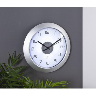 Weltbild Funk-Wanduhr mit Beleuchtung ColorModerne Funkwanduhr, Wall Clock, Ø 30 cm, Inklusive Fernbedienung, Farbeinstellung nach Wahl