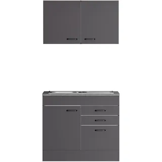 OPTIFIT OPTImulti Pantryküche Elektrokochfeld links Grau