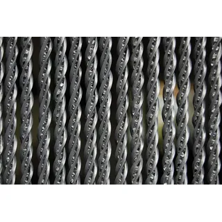 La Tenda Insektenschutz-Vorhang Türvorhang Pro BELLANO 4 XL Streifenvorhang grau, 120 x 250 cm, PVC - einfache Montage grau 120 cm x 250 cm