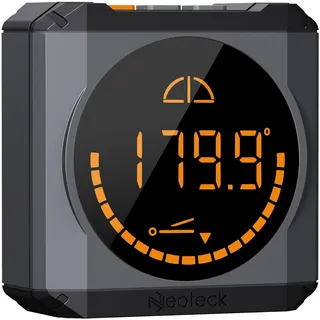 Neoteck Digitaler Winkelmesser Neigungsmesser mit LED Display, Wiederaufladbare Level Box IP54 Wasserdicht für Holzarbeiten, Bau, Dekoration, DIY