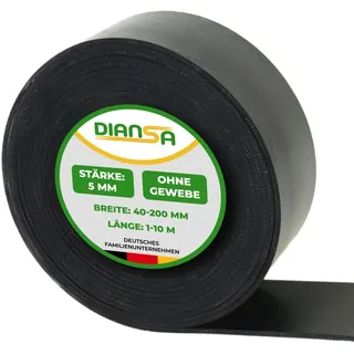 Gummistreifen 5mm dick 120 mm breit bis 10 m Länge Hartgummi Vollgummi Gummiauflage Gummiplatte Gummimatte Schüefleiste (1000x120x5 mm)