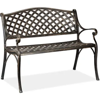 Relaxdays Gartenbank 107 x 82 x 102 cm Mehrfarbig