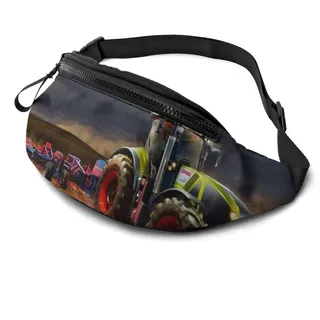 600 Gürteltasche Cooler Traktor Lauftasche Mit Reißverschluss Bauchtasche Stylisch Taillentasche Für Fahrrad Hundetraining Reisen - 14x35cm