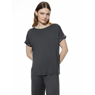 MEY Pyjama-Oberteil Uni Grau XL