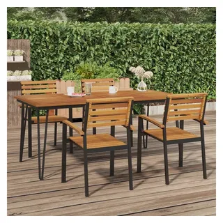 vidaXL Gartentisch Haarnadel-Tischbeine 180 x 90 x 75 cm Braun