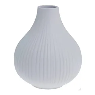 Storefactory Vase EKENAS L hellgrau Ø12x14cm