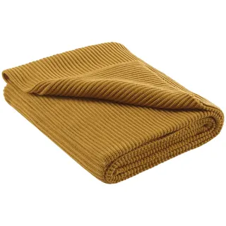Wometo Strickdecke 140 x 190 cm Gelb