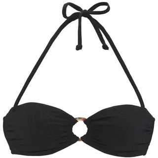 LASCANA Bikini-Top Damen Schwarz 40 Cup C/D