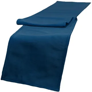 beties heimtextil Xl-Tischband, Samt&Sonders admiral-blau 220/18 cm