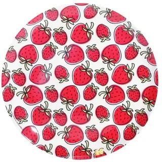 Gedalabels Frühstücksteller Erdbeeren 24,5 cm Rot 1 St