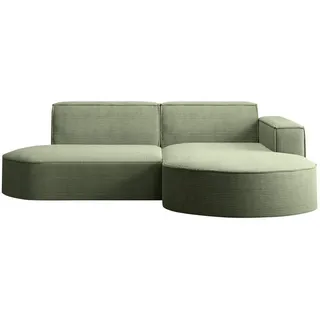 kaiser möbel Ecksofa Cord 3-Sitzer Hellgrün