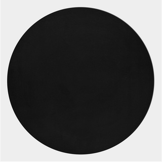 Fellteppich Unicolor - Einfarbig, Carpetsale24, Rund, Höhe: 20 mm, Teppich Wohnzimmer Einfarbig Shaggy Modern Flauschiger Felloptik Weich schwarz