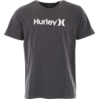 HURLEY EVERYDAY WASHED ONE AND ONLY SOLID T-Shirt 2023 black heather - S