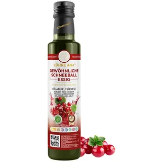 Zühre Ana® Essig Gewöhnliche Schneeball Essig–Natürlich fermentiert mit fruchtigem Arom, 500 ml, Natürlich fermentiert – fruchtig und aromatisch