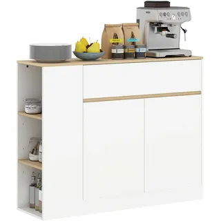 Pangivo Sideboard, Ahorn, Holzwerkstoff, 1 Schubladen, 30x81.2x106 cm, Wohnzimmer, Kommoden & Sideboards, Sideboards