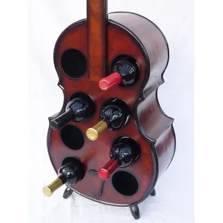 DanDiBo Flaschenhalter Cello Weinregal 102cm Flaschenregal Flaschenständer aus Holz