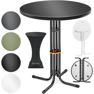 Kesser Bistrotisch klappbar Ø 80 cm Schwarz