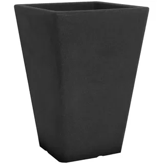 Pflanzkübel "Ken" eckig 23 x 23 cm schwarz-granit Kunststoff Blumenkübel