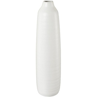 Creativ home Tischvase Dekovase PRESENCE (1 St), Vase aus Keramik, Höhe ca. 40 cm weiß
