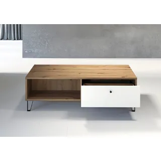 Home affaire Couchtisch Tarragona, Couchtisch m. 2 Schub.K, 2 Fächern & Soft-Close - (B/T/H) 110/60/37 cm braun