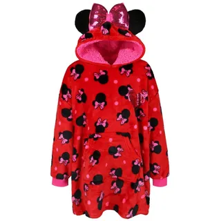 Sarcia.eu Kapuzensweatshirt DISNEY Minnie Maus Rot Sweatshirt/Robe/Kapuzendecke 146-170 cm rot