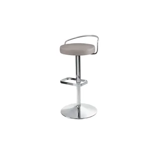 Barhocker mit Rückenbügel Leder MyDivo , braun , Maße (cm): B: 44 T: 46.0
