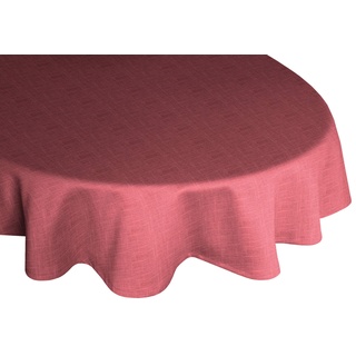 Tischdecke WIRTH "WIESSEE" Tischdecken Gr. B/L: 160 cm x 220 cm, oval, rosa Tischdecken