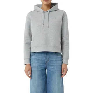 comma casual identity Kapuzensweatshirt cropped, casual, mit Kapuze, Baumwollmischung grau 44 EU