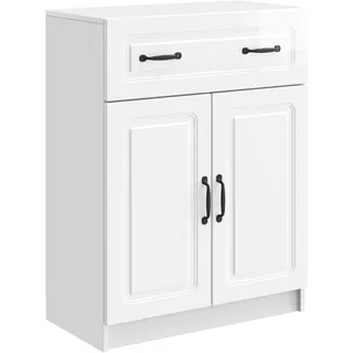 Sideboard Hochglanz Weiß 66 X 34,5 X 87 Cm Holzwerkstoff Vidaxl
