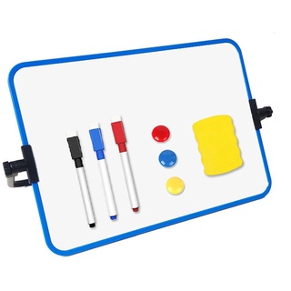 XDeer Magnettafel Whiteboard Magnetwand,kleine doppelseitige Whiteboard Trocken, abwischbare, A4-Format Magnettafel Magnetwand, mit trocken blau