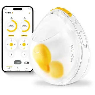 Medela Magic InBra tragbare, elektrische Einzelmilchpumpe mit App-Steuerung NEU