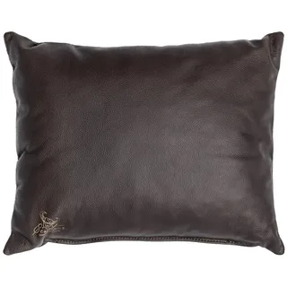 Centaur - Deko Lederkissen 50 x 40 cm für Sofa oder Schlafzimmer Chocolate - Echt Leder Kissen Echtleder Sofakissen Lederoptik