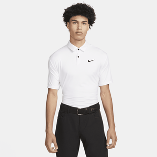 Nike Dri-FIT Tour einfarbiges Golf-Poloshirt für Herren - Weiß, 4XL