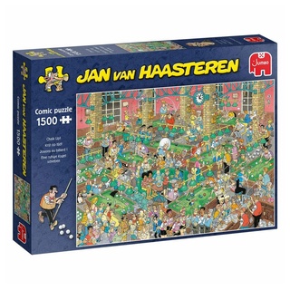 Jumbo Spiele Puzzle Jan van Haasteren - Chalk Up! 1500 Teile, 1500 Puzzleteile bunt