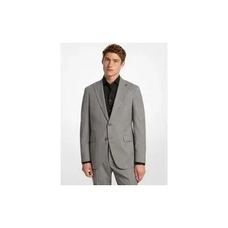 MK Blazer aus Stretch-Wollmischung mit Nadelstreifen - Grau - Michael Kors - 48