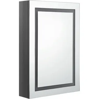 vidaXL LED-Spiegelschrank 50 cm grau