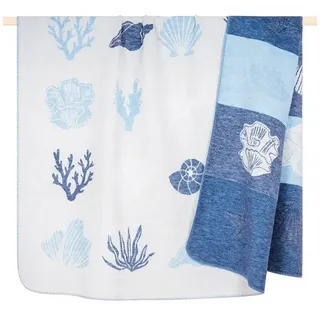 Wohndecke Decke Corals Sand Blue (150x200cm), PAD