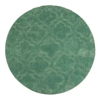 CASA FONDO 1 runde Fußmatte uni Struktur-Design Mikrofaser extra fein waschbar, Ø 100cm