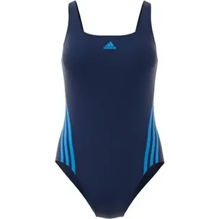 ADIDAS Damen Badeanzug adidas 3-Streifen, Größe 34 in Blau DKBLUE/BLUBRS