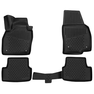 Walser XTR Gummifußmatten kompatibel mit Seat Ibiza V (KJ1) 2017 - Heute, Auto-Gummimatte, PKW-Fußmatten