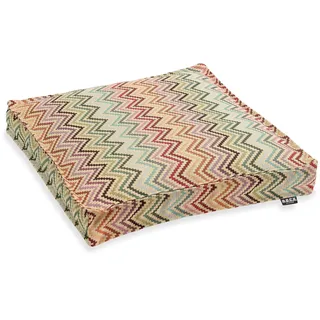 H.O.C.K. Maribel Outdoor Kissen inkl. Füllung Sitzkissen Dekokissen bunt Multi Zick-Zack Boho (40x40x5cm)