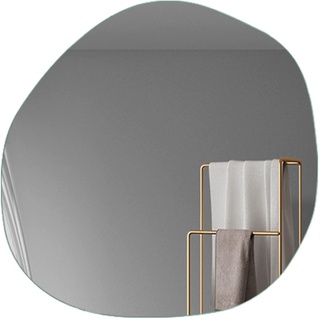 JMITHA Wandspiegel Asymmetrisch Spiegel Asymmetrisch Dekorative  Wandspiegel Asymmetrischer Spiegel Spiegelfliesen Selbstklebend Wandspiegel  Badezimmerspiegel HD Wandspiegel aus Glas Tischspiegel